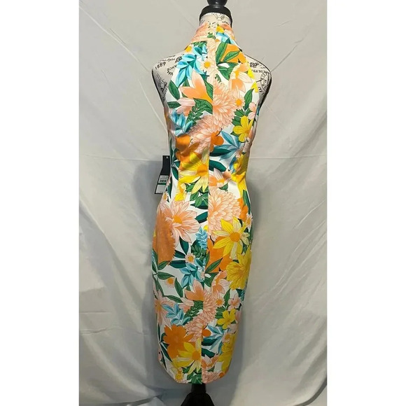 RACHEL Rachel Roy Yellow Floral Midi Dress - Picture 3 of 6